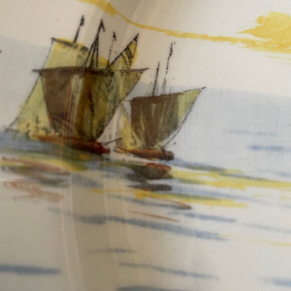 Royal Dalton England Ships D2872 Plate - In Good Condition - Picture 3 of 5